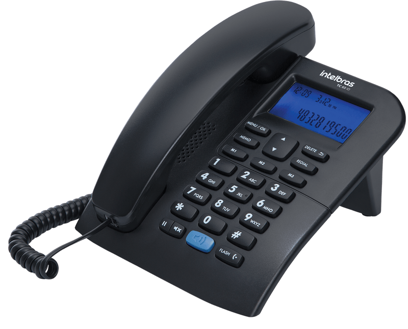 Telefone com Identificador de chamadas TC 60 ID Preto Intelbras