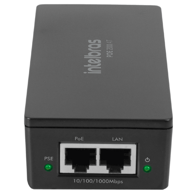 Injetor Conversor Intelbras PoE Ativo Gigabit Ethernet - PoE 200 AT