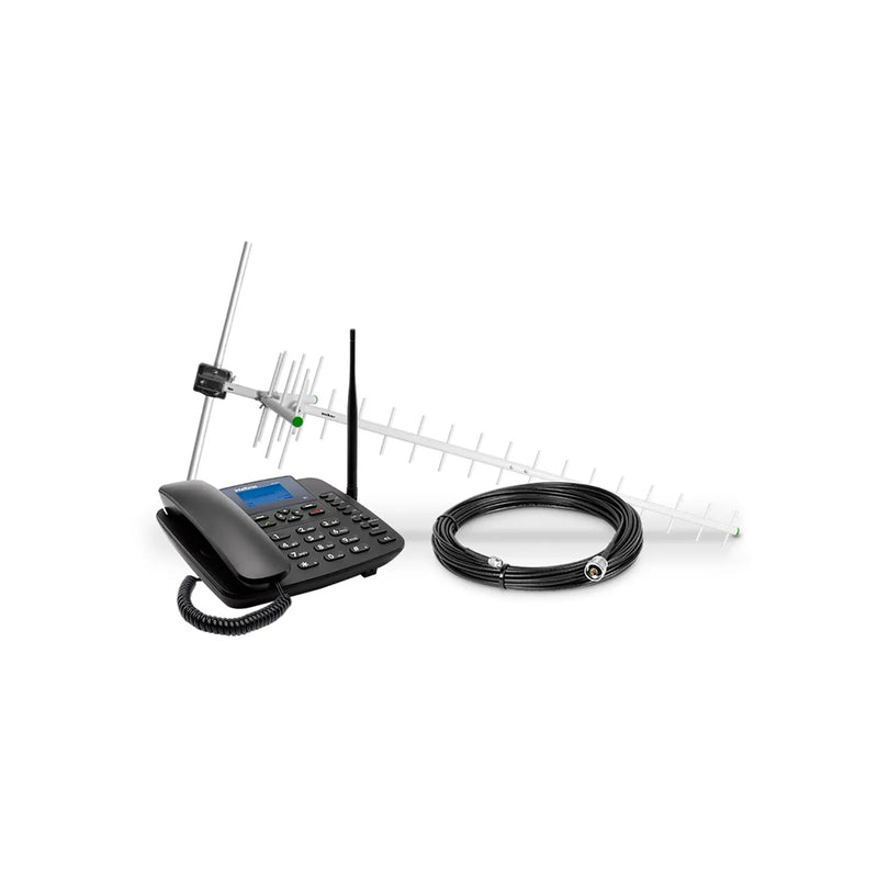 Kit Telefone Celular Fixo 3G Intelbras CFA 6041 + Antena