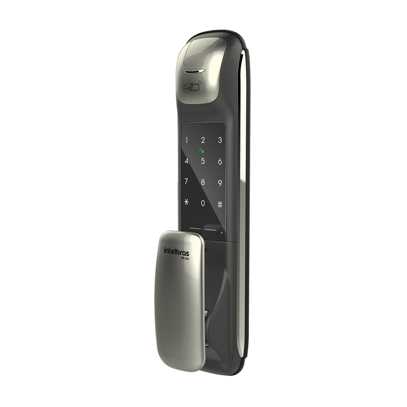 Fechadura Digital Push & Pull com Biometria FR 630 Preto Intelbras