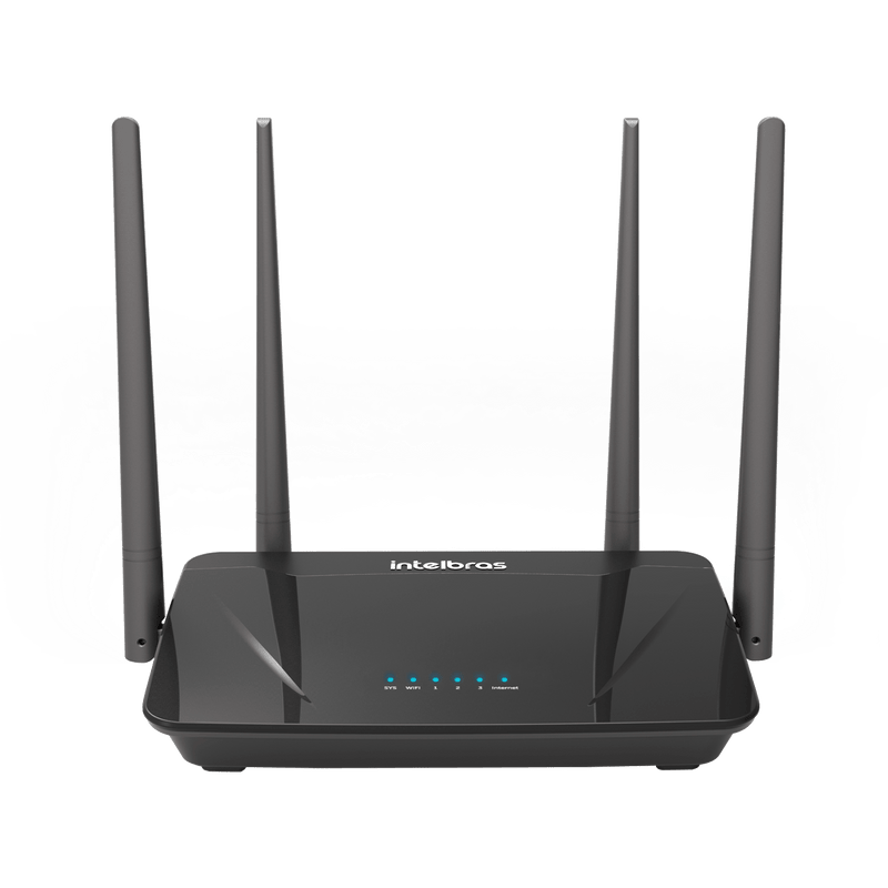 Kit Roteador ACtion RF 1200 Wi-Fi 5 + Fonte Nobreak 12V 1A Intelbras EFB 1201 c/ Bateria