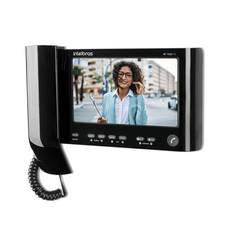 Módulo Interno Videoporteiro Intelbras IV 7000 HS Preto