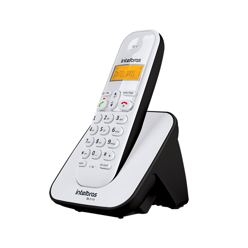 Telefone sem Fio TS 3110 Branco com Preto Intelbras