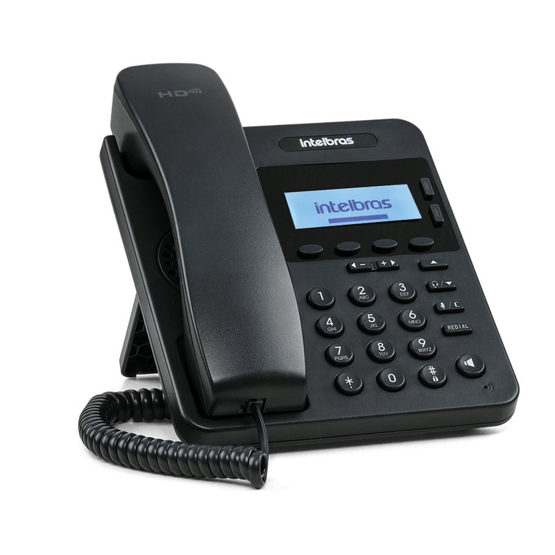 Telefone com Tecnologia IP e Qualidade HD IP S3002 Preto Intelbras