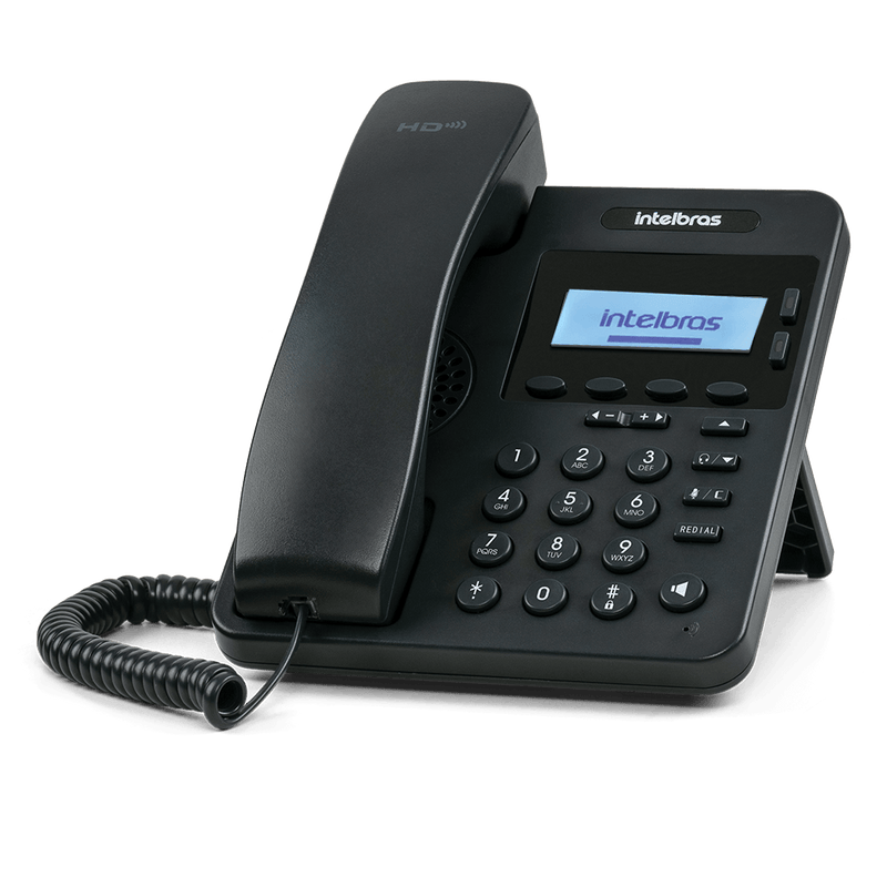 Telefone com Tecnologia IP e Qualidade HD IP S3002 Preto Intelbras