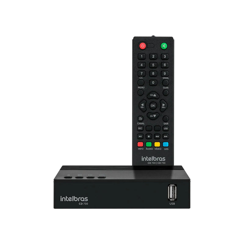 Conversor Digital de TV Intelbras com Gravador CD 730