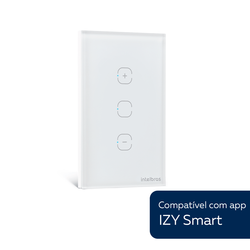 Interruptor Dimmer Smart Wi-Fi Touch Intelbras EWS 1101 Branco