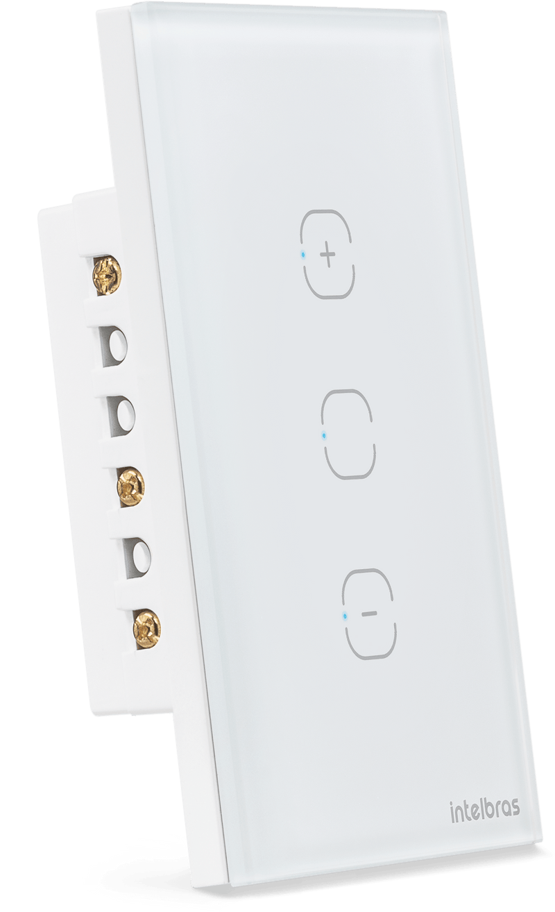 Interruptor Dimmer Smart Wi-Fi Touch Intelbras EWS 1101 Branco