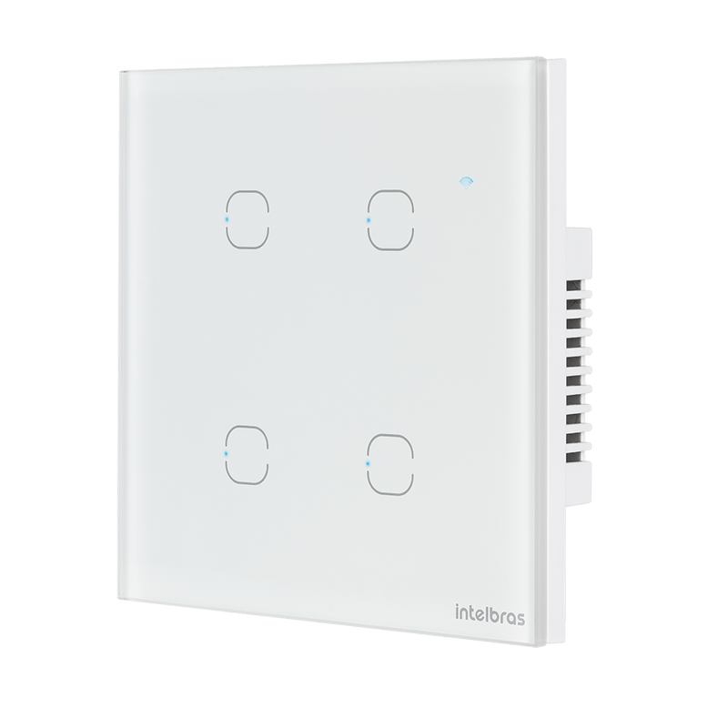 Interruptor Smart Wi-Fi Touch 4 teclas EWS 1004 Branco