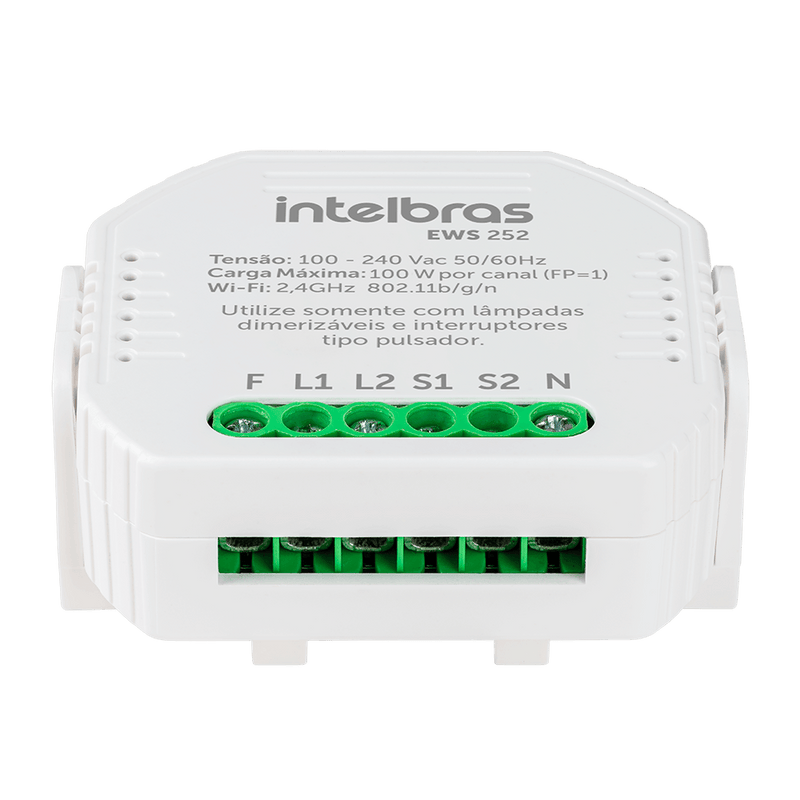 Interruptor Controlador Dimmer Smart Wi-Fi Intelbras EWS 252