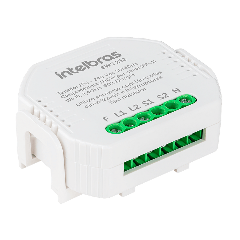 Interruptor Controlador Dimmer Smart Wi-Fi Intelbras EWS 252