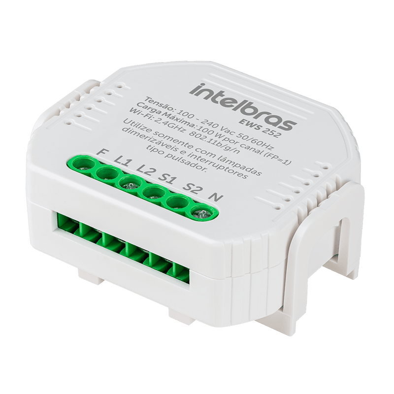 Interruptor Controlador Dimmer Smart Wi-Fi Intelbras EWS 252