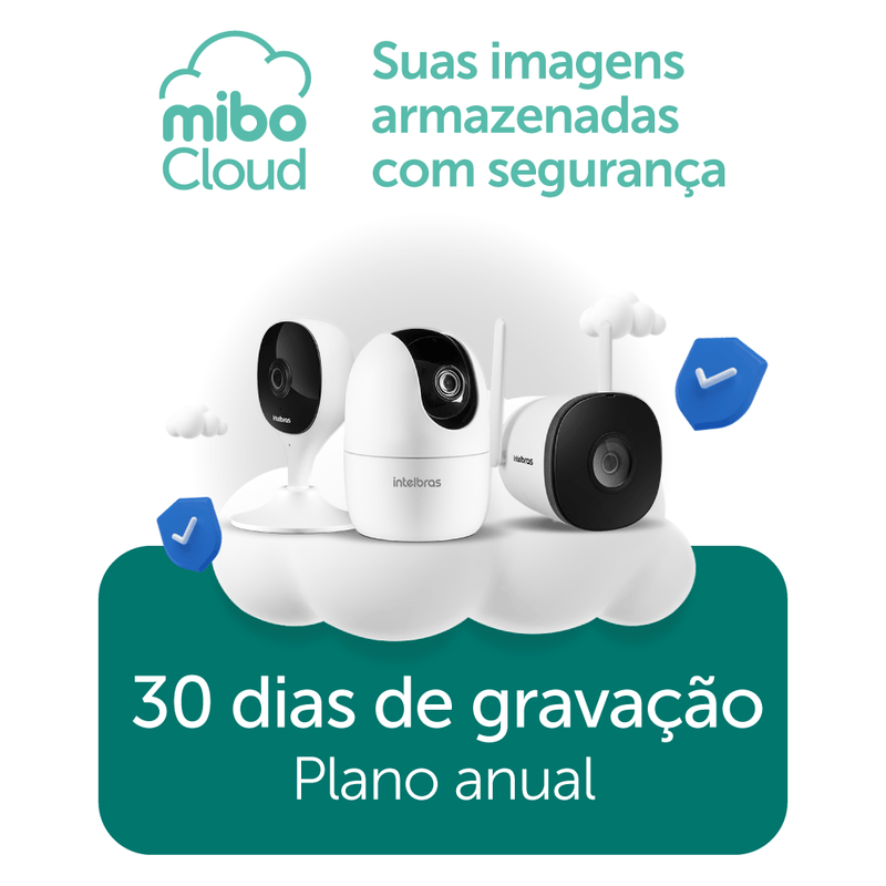 Plano de Gravação em nuvem para Mibo Cloud - 30 dias Anual