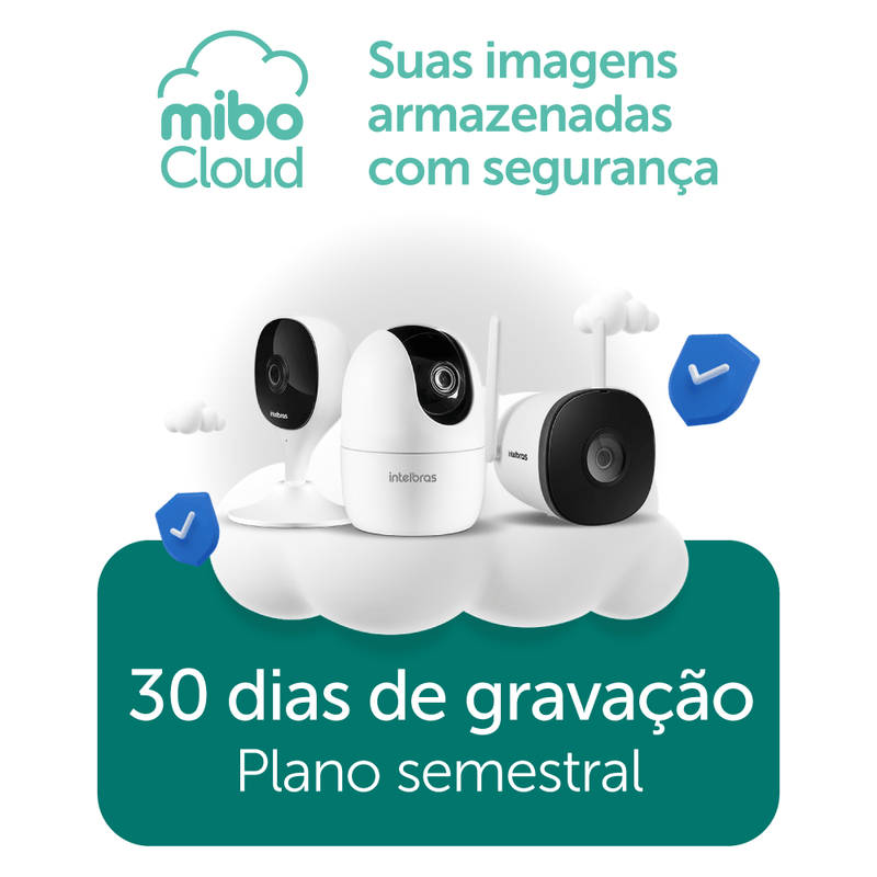 Plano de Gravação em nuvem para Mibo Cloud - 30 dias semestral