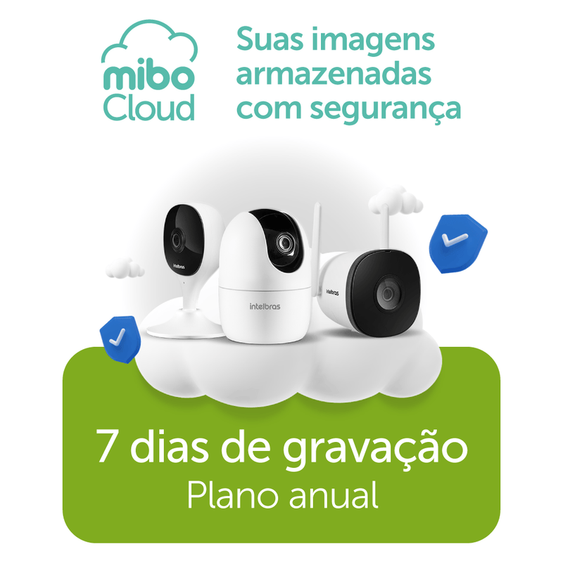 Plano de Gravação em nuvem para Mibo Cloud - 7 dias Anual