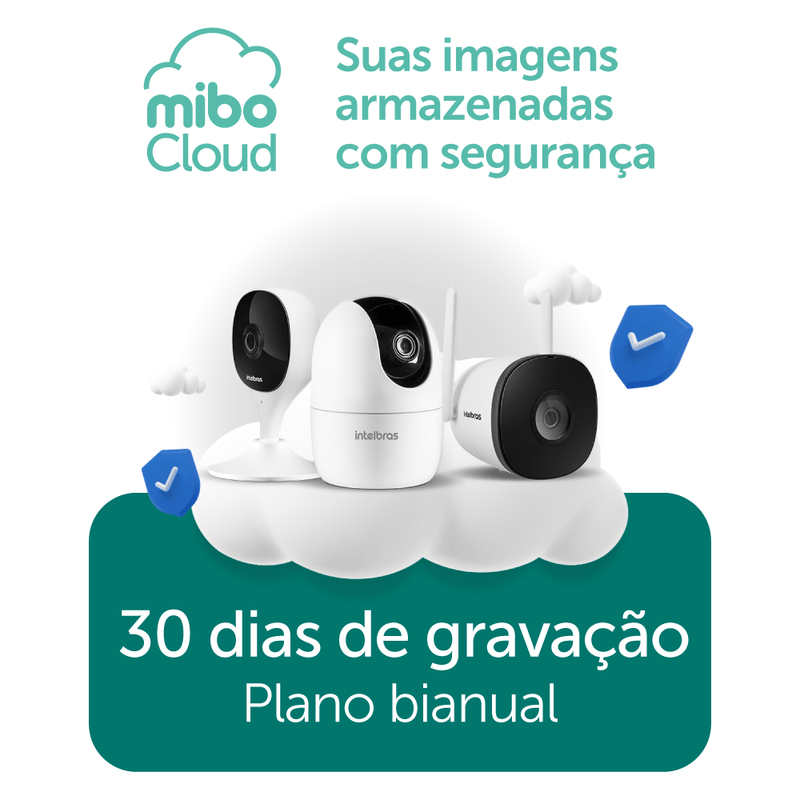 Plano de Gravação em nuvem para Mibo Cloud - 30 dias Bianual