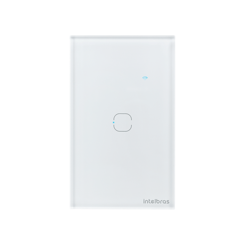 Interruptor Touch Inteligente Zigbee 1 Tecla EZS 1001 Branco Intelbras