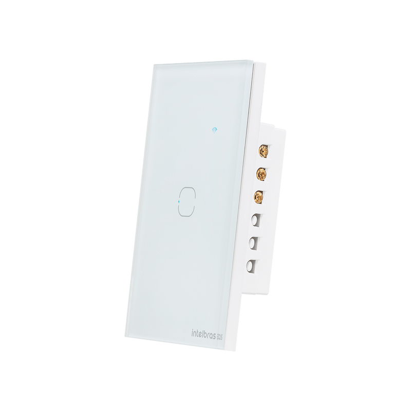 Interruptor Touch Inteligente Zigbee 1 Tecla EZS 1001 Branco Intelbras