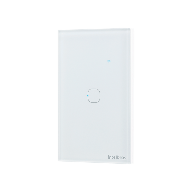 Interruptor Touch Inteligente Zigbee 1 Tecla EZS 1001 Branco Intelbras