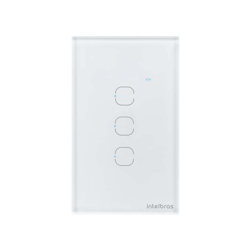 Interruptor Touch Inteligente Zigbee 3 Teclas EZS 1003 Branco Intelbras