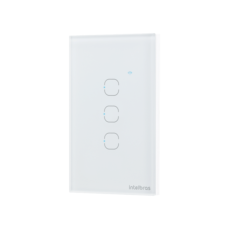 Interruptor Touch Inteligente Zigbee 3 Teclas EZS 1003 Branco Intelbras