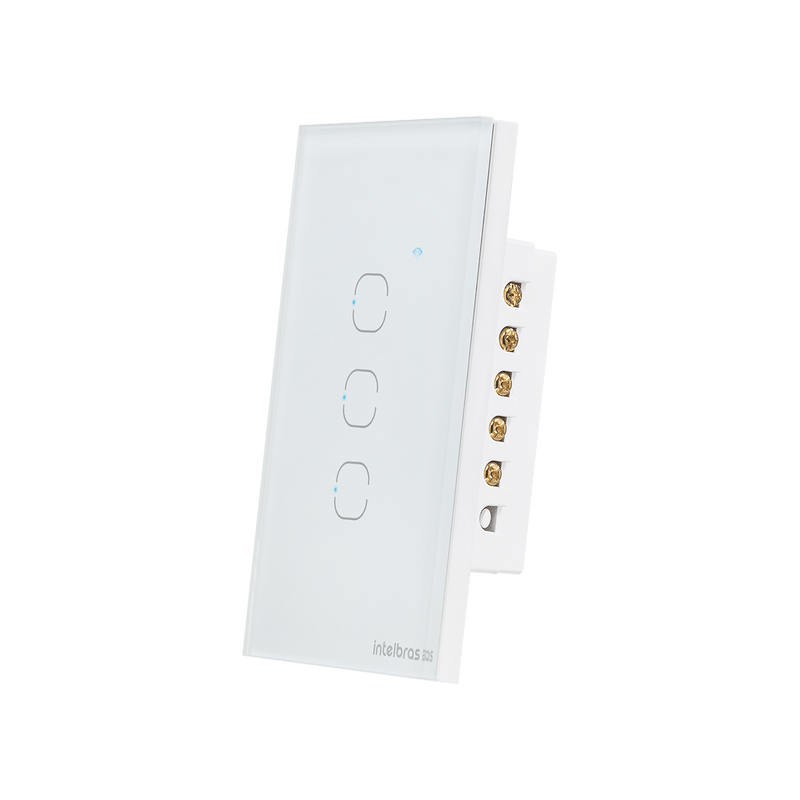 Interruptor Touch Inteligente Zigbee 3 Teclas EZS 1003 Branco Intelbras