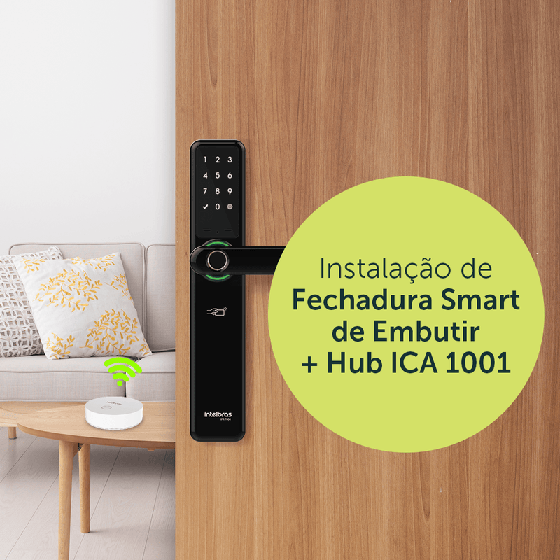 Kit Fechadura IFR 7000+, Videoporteiro IVW 3000 e Instalação