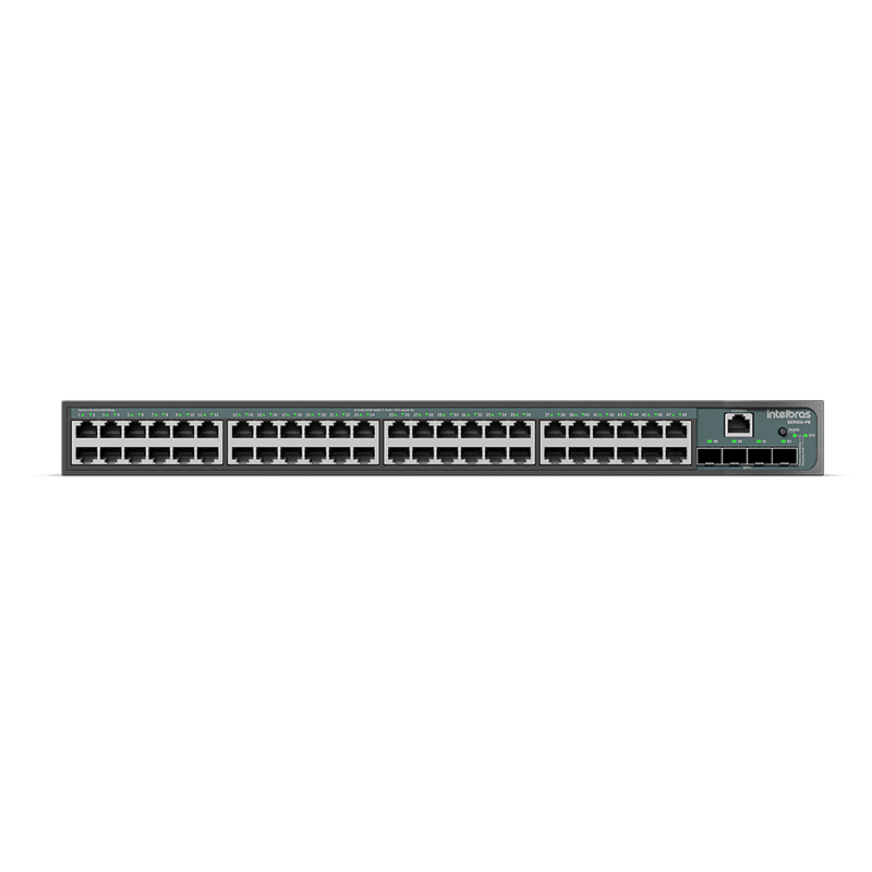 Switch Gerenciável 48 portas Gigabit e 4 portas SFP+ S2352G-PB Preto Intelbras