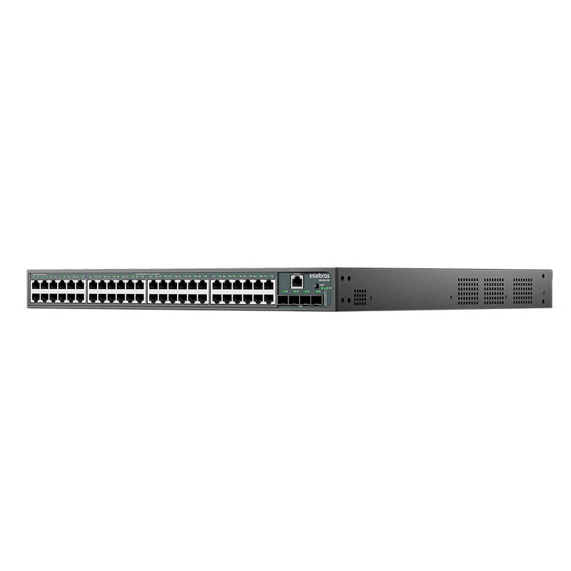 Switch Gerenciável 48 portas Gigabit e 4 portas SFP+ S2352G-PB Preto Intelbras