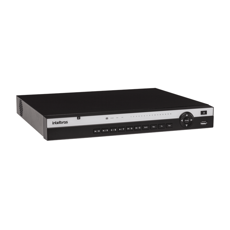 Gravador Digital de Video NVD 3316 P 16 portas PoE+ e HD 2TB Intelbras